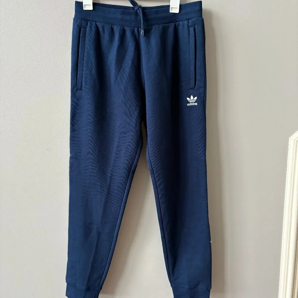 Adidas Men's Medium Slim Fit, Straight leg full length pant, in Navy - Picture 1 of 4
